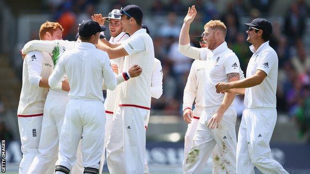 England celebrate