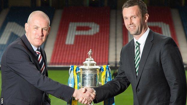 Rangers' Mark Warburton and Celtic's Ronny Deila