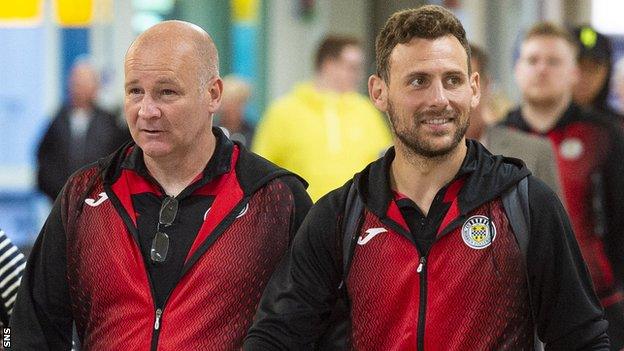 St Mirren technical director Gus MacPherson and Tony Andreu