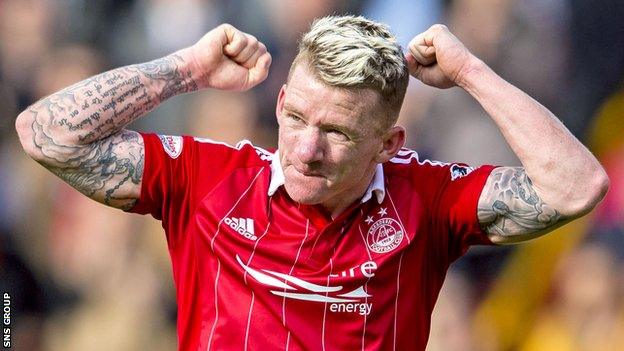 Aberdeen midfielder Jonny Hayes