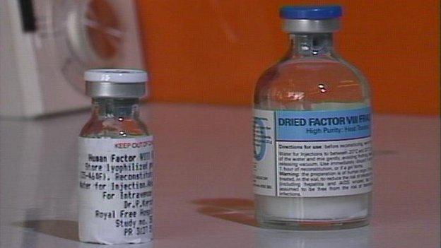 Factor viii bottles