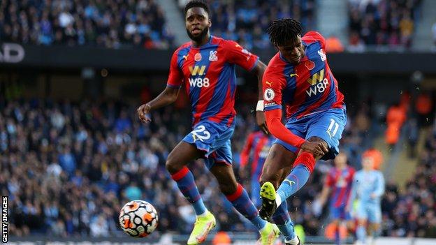 Wilfried Zaha's sixth-minute opener was his third Premier League goal of the season