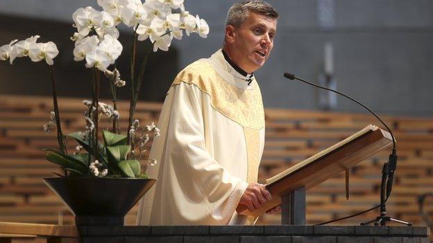 Fr Aidan McAleenan delivered the homily during the Mass