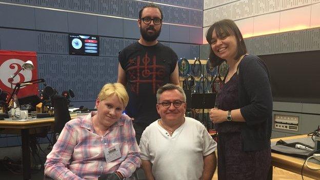 Ouch team in the studio