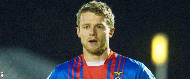 Inverness Caledonian Thistle striker Alex Fisher