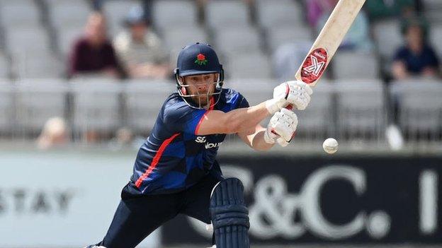 Former Lancashire skipper Steven Croft's fourth List A century was the first on his Blackpool home ground