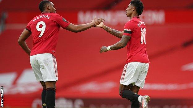 Anthony Martial and Marcus Rashford