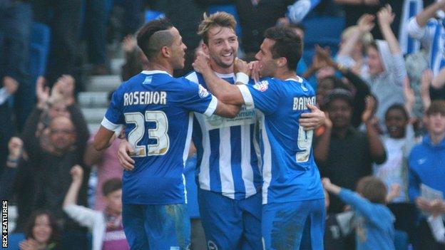 Liam Rosenior, Dale Stephens and Sam Baldock