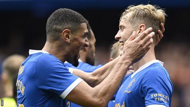 Leon Balogun and Filip Helander