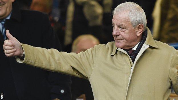 Walter Smith attends a recent Rangers match at Ibrox