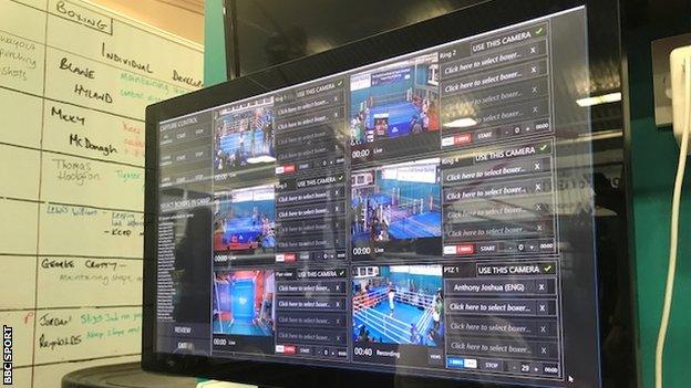 Nutritionist Mark Ellison is sat before what looks like a CCTV screen and he duly turns on a camera system