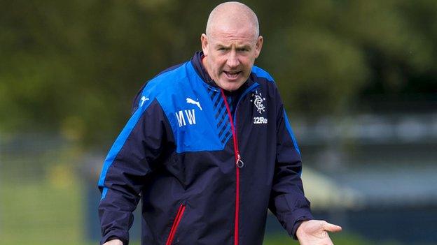 Rangers manager Mark Warburton