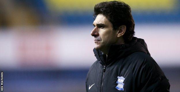 Birmingham boss Aitor Karanka