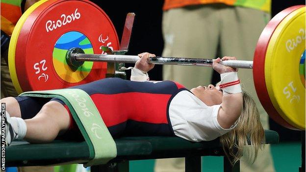 Zoe Newson at the Rio Paralympics