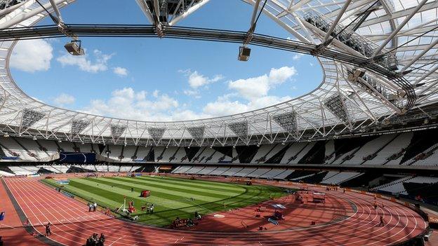 The Olympic Stadium in London