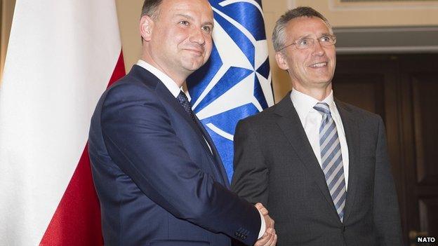 Bilateral meeting between NATO Secretary General Jens Stoltenberg and Andrzej Duda, President-elect of Poland