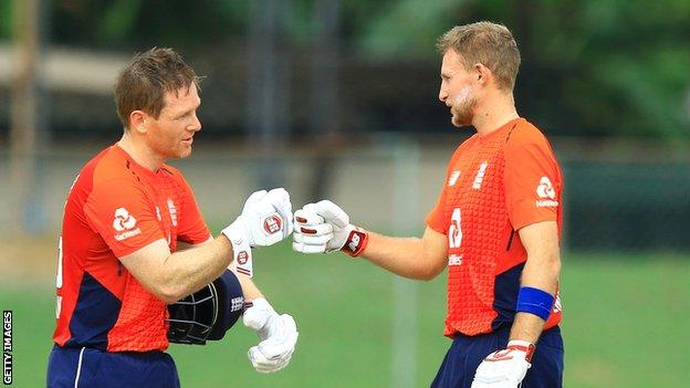 Eoin Morgan and Joe Root