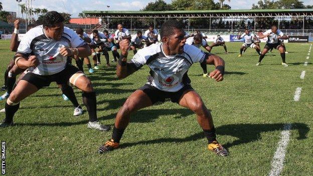 Fiji will wear their traditional white strip against England in the World Cup as they have been designated the home team