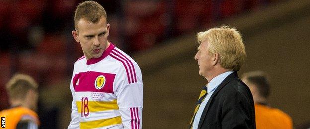 Jordan Rhodes and Gordon Strachan