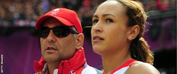 Toni Minichiello and Jessica Ennis-Hill