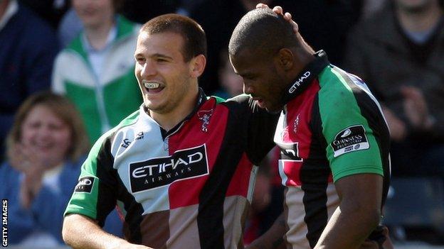 Danny Care and Ugo Monye