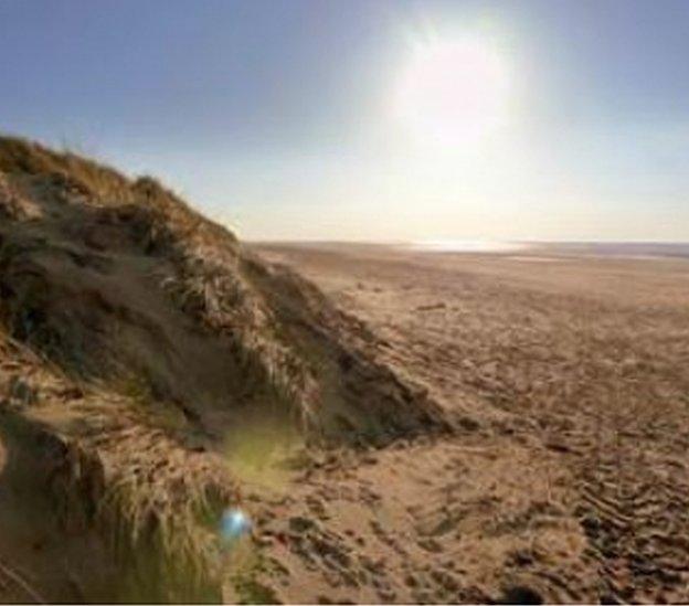 Blackpool beach