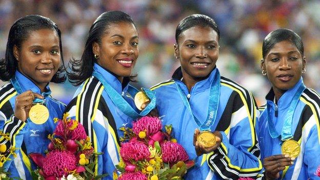 The Bahamas Golden Girls - Sydney 2000 Olympic champions 4 x 100m relay team