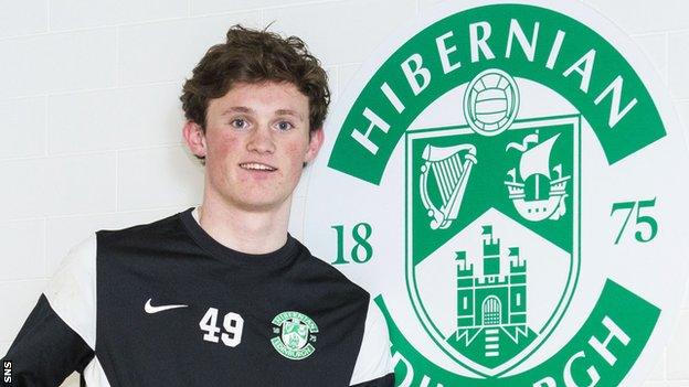 Hibs midfielder Liam Henderson