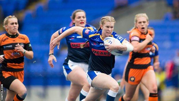 Leeds Rhinos player Tasha Gaines