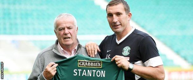 Stanton (left) was joined by Stubbs last year to mark his 70th birthday