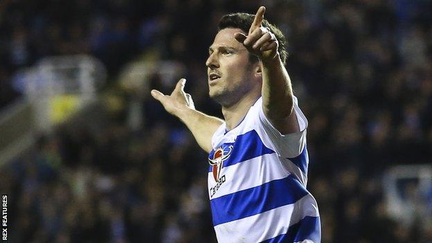 Yann Kermorgant celebrates a goal against Blackburn