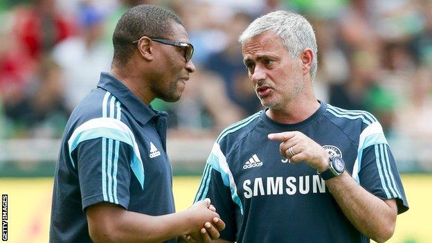 Michael Emenalo and Jose Mourinho