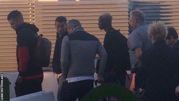 Pedro Caixinha at Lisbon airport