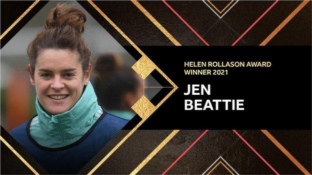 Jen Beattie Helen Rollason award graphic