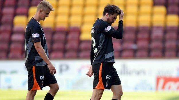 Kilmarnock players were dejected at full-time