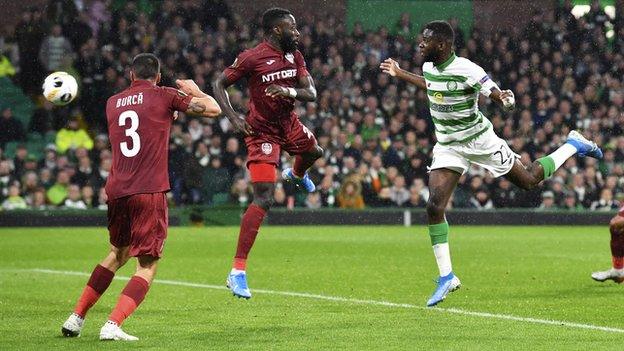 Odsonne Edouard scored his ninth goal of the season with a header in the 20th minute.