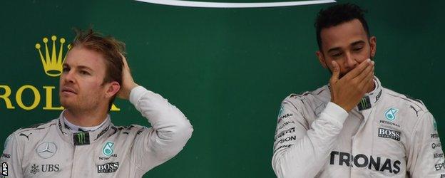 Rosberg and Hamilton