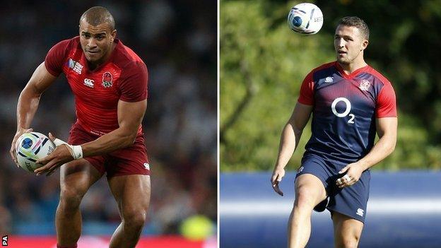 Jonathan Joseph (left) and Sam Burgess