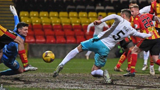 Inverness Caledonian Thistle's Robbie Deas in action against Partick Thistle