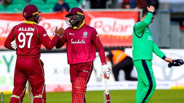 Ireland lost two ODIs against the West Indies in May