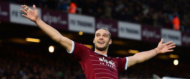 West Ham's Andy Carroll