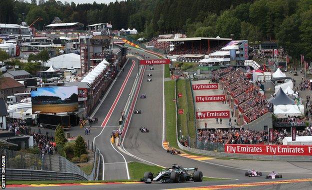 Belgian Grand Prix circuit