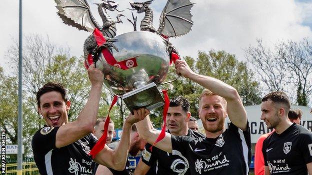 Connah's Quay players Aeron Edwards and Jay Owen