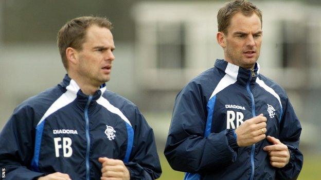 Frank and Ronald de Boer at Rangers