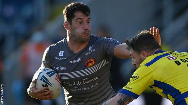 Benjamin Garcia in action for Catalans Dragons