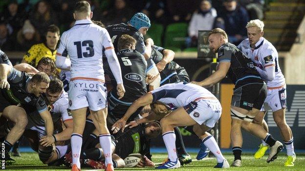 George Turner's late try gave Glasgow a 20-16 win