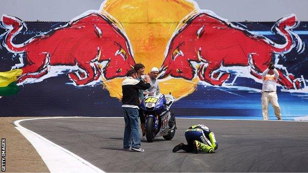 Rossi at Laguna Seca 2008