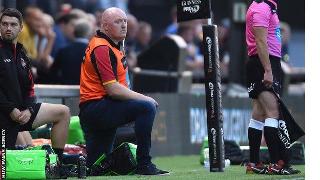 Bernard Jackman watches Dragons lose against Benetton