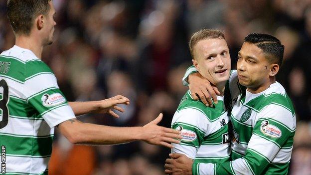 Leigh Griffiths was the star man in Celtic victory at Tynecastle