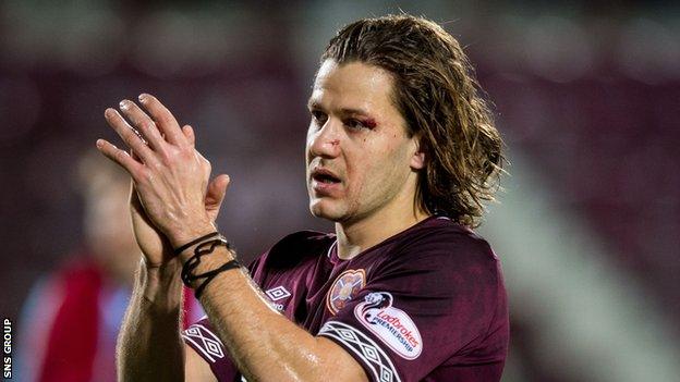 Hearts signed Peter Haring in the summer after a season at SV Ried in Austria's second tier